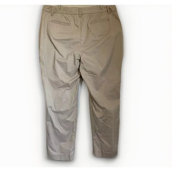 Soft Surroundings Women’s 16 Chino Pants High Rise Beige Preppy Capsule - Picture 9 of 9